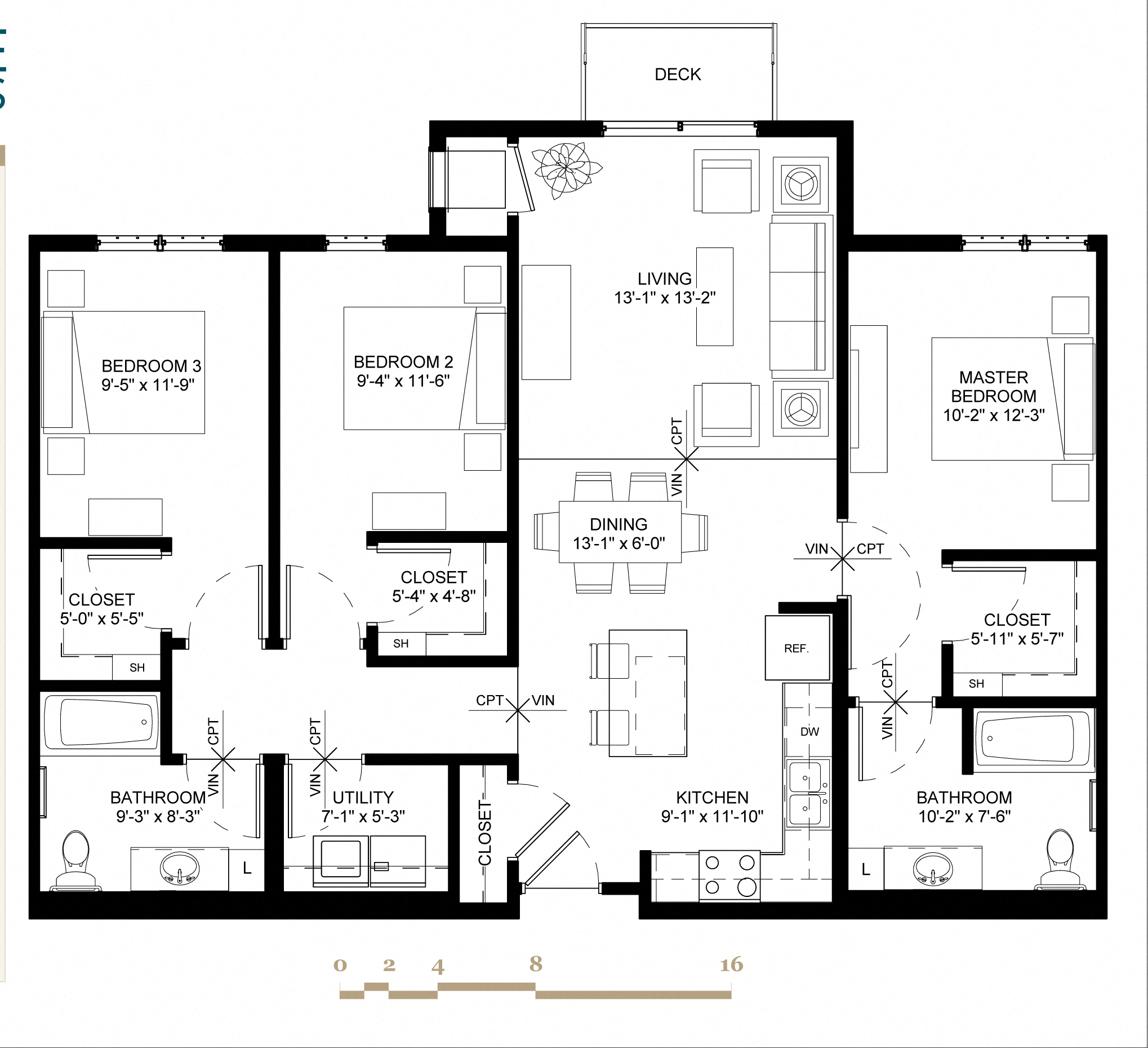 Village Commons Townhomes in Savage, MN Glendale C1 Floorplan